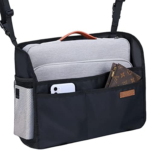 WLLWOO Car Net Pocket Organizer Purse Holder Console Front Seat Storage by WLLWOOWLLWOO
