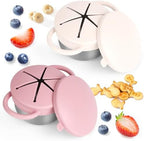 Daximo 2 Pack Snack Cups for Toddlers Spill Proof by Daximo