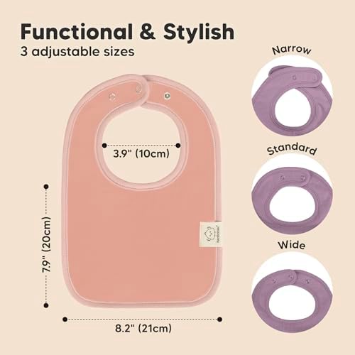 KeaBabies 8-Pack Organic Baby Bibs - Image 2