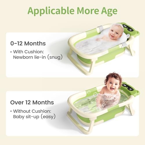 Collapsible Baby Bathtub for Newborn to Toddler - Image 2