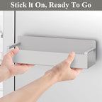 HuggieGems 4 Pack Light Grey Magnetic Spice Rack Organizer - Image 5