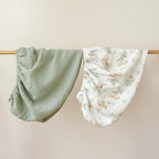 Konssy 100% Cotton Muslin Changing Pad Cover 2 Pack - Image 6