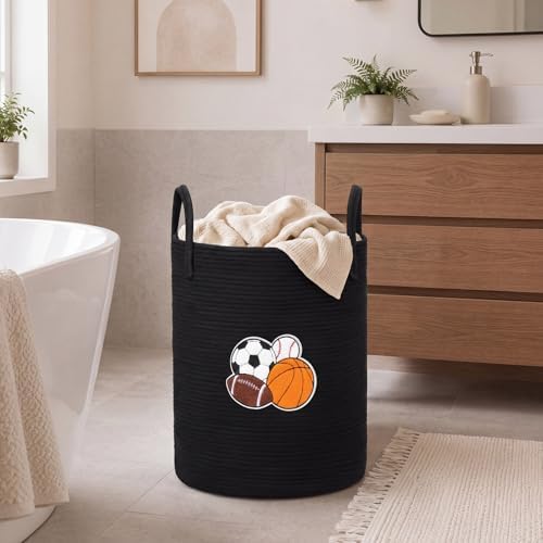 LemonRoad Laundry Hamper Large Cotton Rope Storage Basket - Image 4