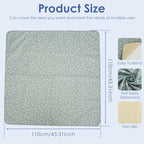 Splat Mat for Under High Chair, 43 x 43 Inch Anti-Slip Baby Splash Mat - Image 3