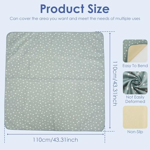 Splat Mat for Under High Chair, 43 x 43 Inch Anti-Slip Baby Splash Mat - Image 3