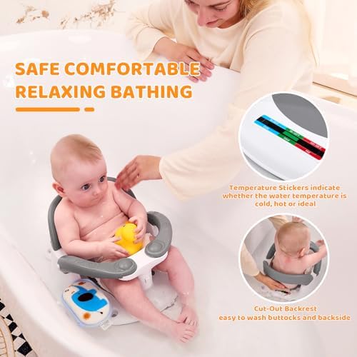 Baby Bath Seat for Babies 6 Months & Up Sitting Up, Infant Bath Seat - Image 2