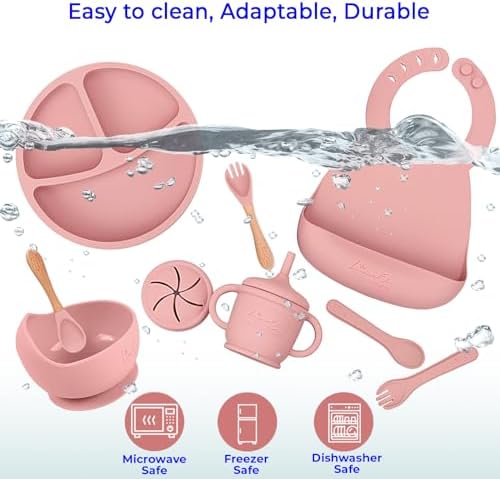 Silicone Baby Feeding Set, Baby plates and bowls Set - Image 5