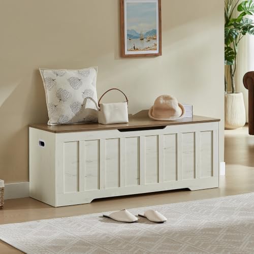 VANKILEY 51.2" Storage Chest Extra Large, Wooden Storage Bench - Image 4