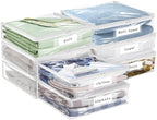 Plastic Storage Bags with Easy-Glide Zipper, Durable Clear Vinyl Zippered by Kikerike