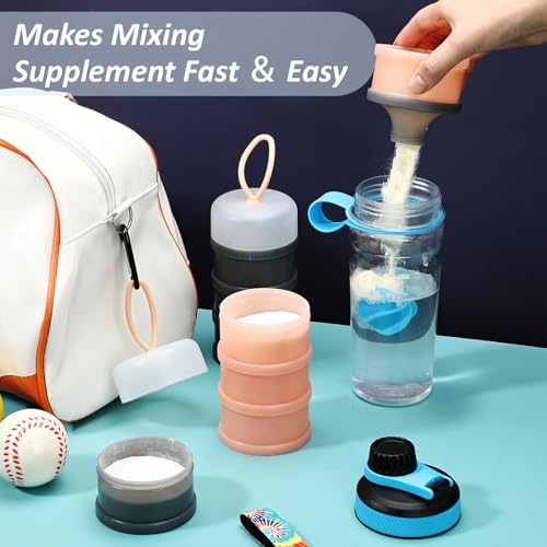 Baderke 2 Pcs Protein Powder Travel Container - Image 4