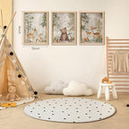 Framed Woodland Wall Art Set of 3, Wild Animals Nursery Wall Decor, Cute Bear - Image 3