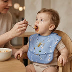 3 Pack Waterproof Baby Bibs for Eating, Mess Proof Feeding Bib - Image 2