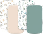 4 Pack Bassinet Sheets Compatible by Haleeone