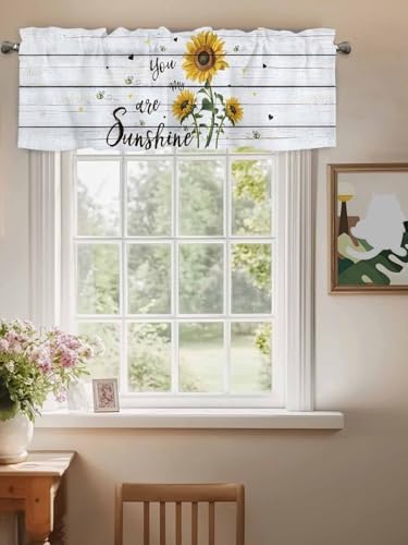 Vandarllin Sunflower Kitchen Curtains Valances - Image 3
