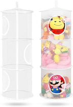 2Pcs Hanging Stuffed Animal Storage Hammock Net 3 Tiers by coastalrose