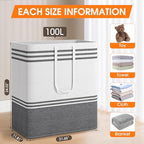 4 Pack Large Laundry Baskets, Laundry Hampers, Freestanding Waterproof - Image 2