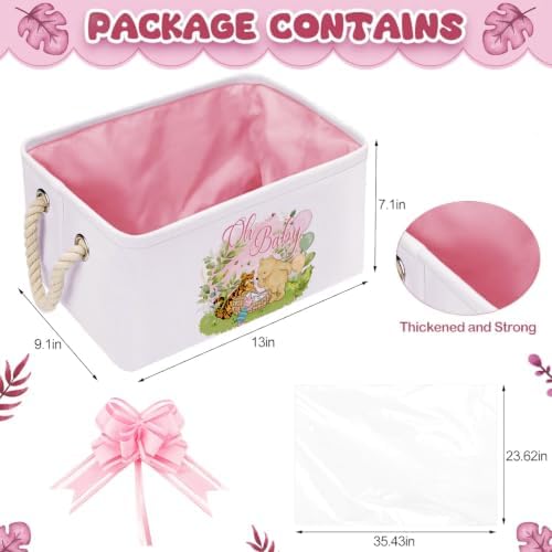 3Pcs Winnie Bear Baby Storage Basket - Image 3