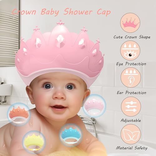 Baby Shower Cap Shield, Baby bath set shower cap, Visor Hat - Image 2