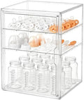 3‑Tier Clear Acrylic Baby Bottle Organizer by Unknown