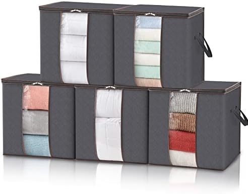 Lifewit 90L Extra Large Blanket Storage Bags, Foldable Comforter Storage by Lifewit