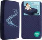 BEDSUM 2-Pack Waterproof Mini Crib Mattress Protector by BEDSUM