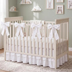 Smoothnovelty White Crib Bed Skirts - Image 5