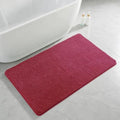 Polyester Bathroom Rug 30"x50" Red, Large Soft Shaggy Bath Mat by Kildoss