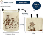 Kids Laundry Basket Cow Boy Hamper - Image 2