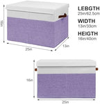 Large Toy Storage Box with Lid, Toy Chest Bin Boxes Basket with Dividers - Image 5