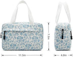 Large Makeup Bag for Women Corduroy Cosmetic bag Make up Bags Zipper Pouch - Image 3