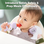 Haakaa Baby Fruit Food Feeder & Mini Freezer Nibble Tray Combo, Breastmilk - Image 2