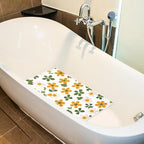 Bathtub Mat Non Slip 26.8x15.1 Inch, Daisies Floral Shower Mat - Image 5