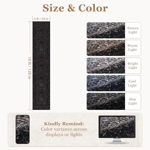Floral Animal 2x10 Long Hallway Runner Rug, Washable Non Slip Entryway Kitchen - Image 2