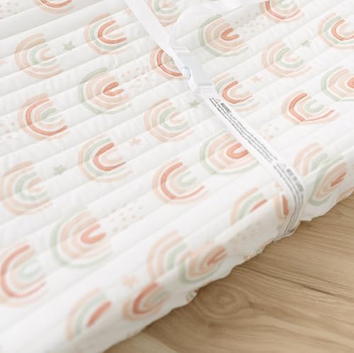 Crane Baby Quilted Changing Pad Cover, 100% Cotton Sateen, 16 X 32, Secure - Image 5