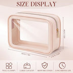 Hsei 6 Pcs Clear Makeup Bags Diaper Bag Organizer Travel Toiletry Bags - Image 2