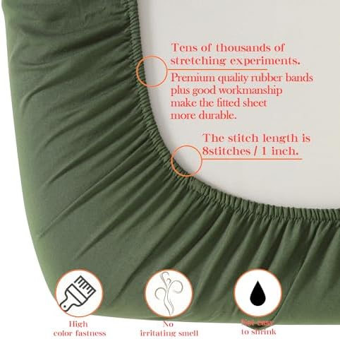 NTBAY Toddler Microfiber Bedding Set, 4 Piece, Olive Green - Image 2