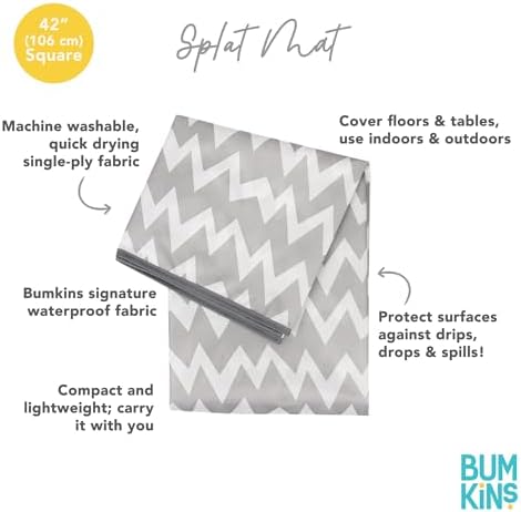 Bumkins Baby Splat Mat for Under High Chair, Babies Toddlers Eating Mess Mat - Image 5