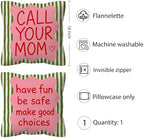 kdqua Funny Call Your Mom Pillow Cover 18x18 Double-Sided, College Student - Image 5