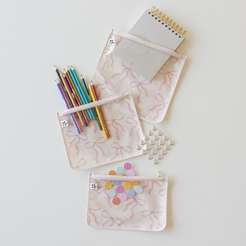 Tiny Twinkle Diaper Bag Organizing Pouches|3 Pack Mess-Proof Clear Front Travel - Image 3