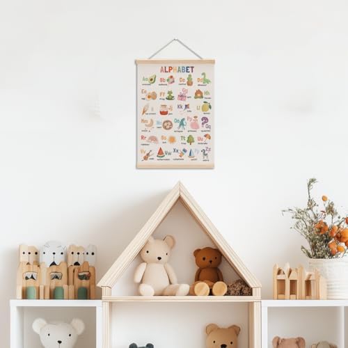 Alphabet Poster Hanger, Alphabet ABC Chart Nursery Decor Wall Decor - Image 3