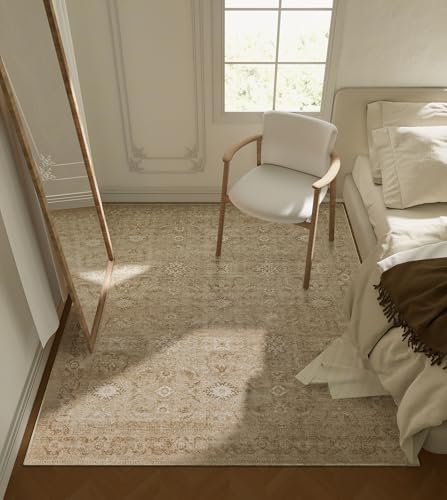 3x5 Washable Area Rugs for Bedroom: Entryway Rug Non Slip Soft Boho Carpet - Image 2