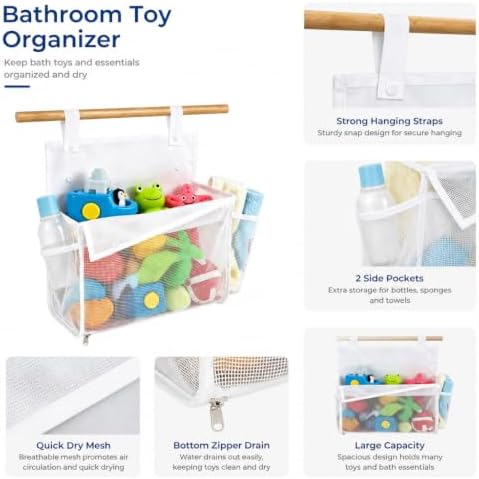 Bathtub Toy Storage, Quick Access Bath Toy Holder - Image 5