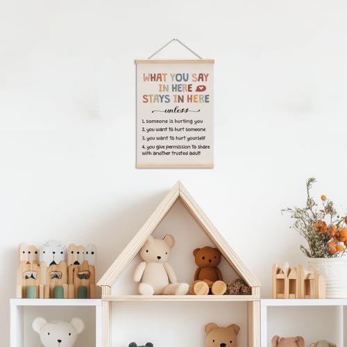 Inspirational Boho Poster Hanger, Therapy Office Decor Growth Mindset Wall Decor - Image 3