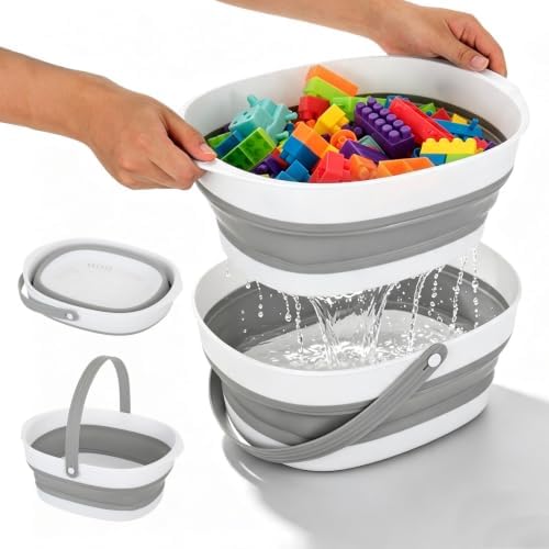 Bath Toy Storage Basket 2Pack, Double Layer Drain Basket by Unknown