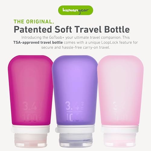 humangear GoToob+ 3-Pack, Rose/Lilac/Magenta - Image 2