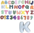 4 Inch Gypsum Letter or Number for Wall Decor, Single Alphabet or Digit for by Train2decor