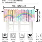 Cute Rainbow Valance, Fantasy Cloudy Pink Sky Magic Princess Landscape Fairy - Image 5