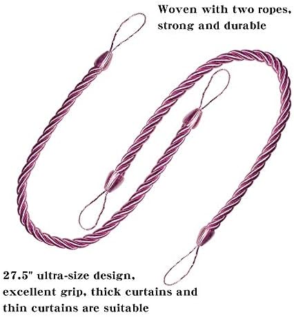 BEL AVENIR Curtain Tiebacks Ropes Tie-Backs, Handmade Holdbacks - Image 3