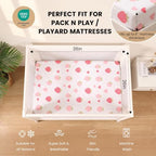 Pack and Play Sheets Fitted, Mini Crib Sheets 38x26 Inch - Image 2
