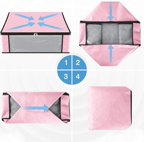 HomeHacks 10-Pack Clothes Organizer Storage Bags, 35L Storage Bins - Image 3